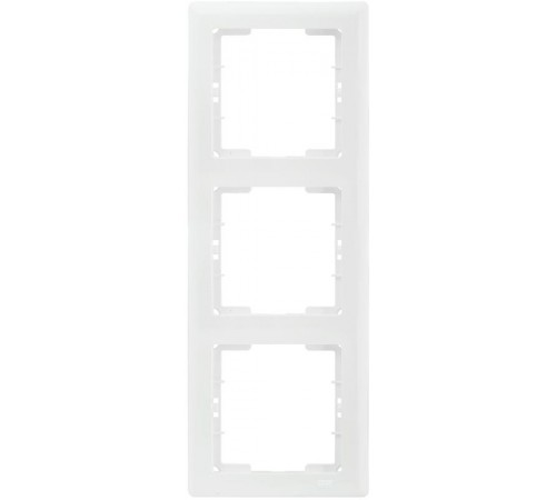 BOLERO белый Рамка 3-местная вертикальная РB-3-ББ  EMB31-K01  IEK