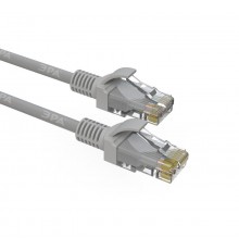 Патч корд Simple PC-0.5U-A U/UTP категория 5e, длина 0,5 метра, неэкранированный, серый  Б0051369  ЭРА