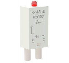Модуль защиты для реле диод+светодиод 6-24В DC  RPM-B-LD-DC6-24V  ONI