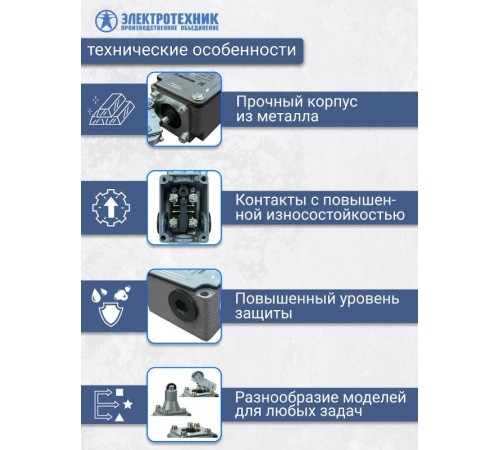 ВПК-2010-БУХЛ4, толкатель, IP00, выключатель путевой (ЭТ)  ET003590  Электротехник