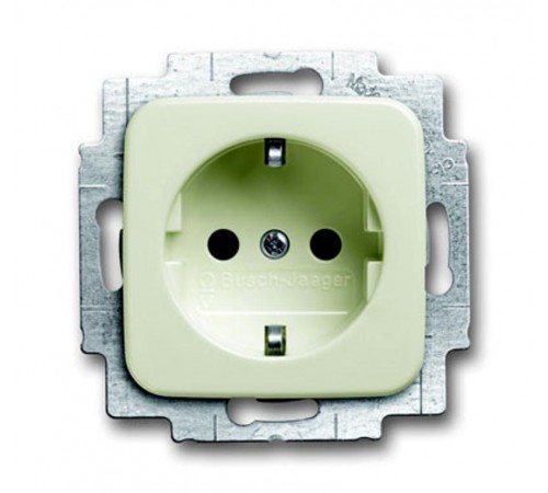 Розетка SCHUKO 16А 250В, с LED подсветкой, Busch-Duro 2000 SI/Reflex SI, слоновая кость  2013-0-5290   2CKA002013A5290  ABB