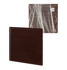 Решетка металл. усиленная 500х500, коричневая, с покрытием полимерной эмалью,  SQ1807-0743  TDM