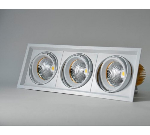 Светильник светодиодный карданный встраиваемый SKD-13-36-40K-W20 3х20Вт 4000K 5400Лм 390х150х110  Б0049782  ЭРА