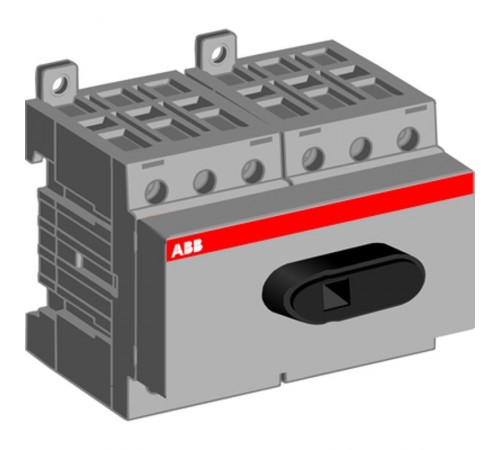 Рубильник OT80F6 до 80А 6-полюсный для установки на DIN-рейку или монтажную плату (без ручки)  1SCA105427R1001  ABB
