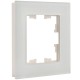 BRITE Рамка 1-ая РУ-1-2-Бр стекло белый матовый  BR-M12-G-31-K01  IEK