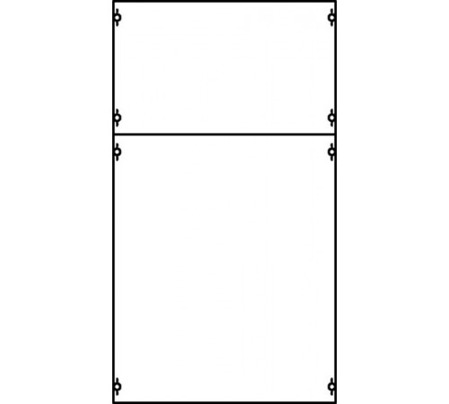 Панель с защитым пластроном и дин-рейкой  2B2A  ABB