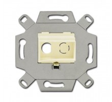 Адаптор/суппорт для RCA-разъёмов (колокольчик/тюльпан), цвет слоновая кость  0230-0-0444  2CKA000230A0444  ABB