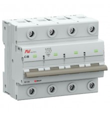 Выключатель автоматический AV-125 4P 80A (C) 10kA  AVERES mcb125-4-80C-av EKF