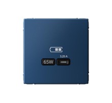 ArtGallery Аквамарин Розетка USB тип-С 65Вт высокоскор.заряд. QC, PD, механизм  GAL001127  SE