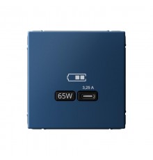 ArtGallery Аквамарин Розетка USB тип-С 65Вт высокоскор.заряд. QC, PD, механизм  GAL001127  SE