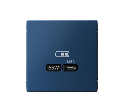 ArtGallery Аквамарин Розетка USB тип-С 65Вт высокоскор.заряд. QC, PD, механизм  GAL001127  SE
