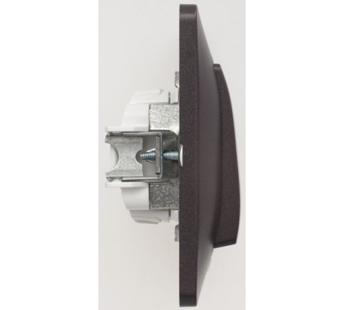 Glossa Шоколад Выключатель 1-клавишный, сх.1, 10АХ (в сборе)  GSL000812  SE