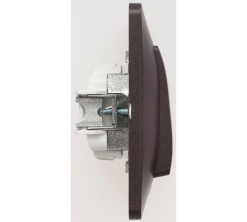 Glossa Шоколад Выключатель 1-клавишный, сх.1, 10АХ (в сборе)  GSL000812  SE