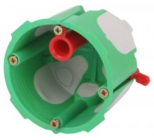 Коробка установочная  KUU-68-55-unibox двухкомпонентная универсальная зеленая 68х55мм UniBox саморезы IP30  Б0068231  ЭРА