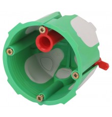 Коробка установочная  KUU-68-55-unibox двухкомпонентная универсальная зеленая 68х55мм UniBox саморезы IP30  Б0068231  ЭРА