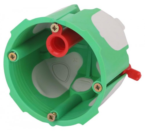 Коробка установочная  KUU-68-55-unibox двухкомпонентная универсальная зеленая 68х55мм UniBox саморезы IP30  Б0068231  ЭРА