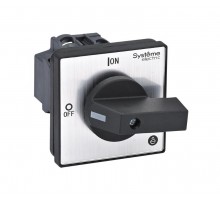 Выключатель-Разъединитель 3P 20A IP20 с чёрной рукояткой на дверцу 4 винтами  MSD20320B  SE