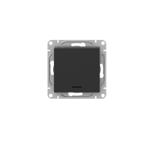 Механизм выключателя, одноклавишный, с подсветкой, чёрный Эпика EKF  UP1-SWB-14  EKF