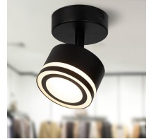 Светильник настенно-потолочный спот  OL52 BK GX53 IP20 черный  Б0059807  ЭРА