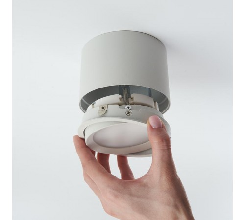 Светильник потолочный 12W, 230V, GX53, белый, HL361  41994  FERON