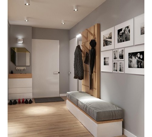 Светильник потолочный 12W, 230V, GX53, белый, HL361  41994  FERON