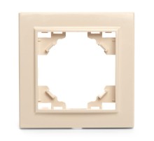 Рамка одноместная, серия Эрна, PFR00-9001-02, слоновая кость  39624  STEKKER