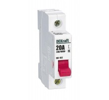 Выключатель нагрузки 1Р 20А ВН-102  17001DEK  DEKraft