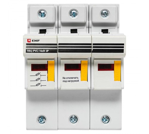 Предохранитель-разъединитель для ПВЦ 14x51 3P (с индикацией)  pr-14-51-3  EKF