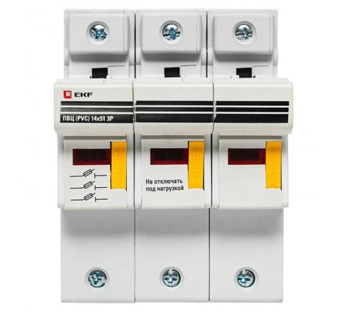 Предохранитель-разъединитель для ПВЦ 14x51 3P (с индикацией)  pr-14-51-3  EKF