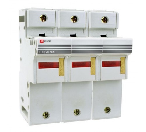 Предохранитель-разъединитель для ПВЦ 14x51 3P (с индикацией)  pr-14-51-3  EKF