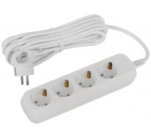 Удлинитель электрический ЭРА UDL-16-450-E Greenline 4 розетки с заземлением 5м ПВС 3x1мм2   Б0065062  ЭРА