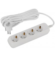 Удлинитель электрический ЭРА UDL-16-450-E Greenline 4 розетки с заземлением 5м ПВС 3x1мм2   Б0065062  ЭРА