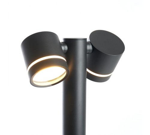 Светильник садово-парковый, 230V 2*GX53 DH1006, черный (столб)  11711  FERON