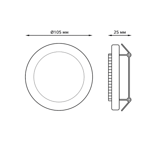 Светильник точечный встраиваемый под лампу Tablet GX004 Белый, GX53  GX004  Gauss