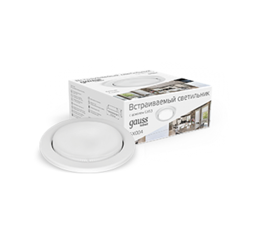 Светильник точечный встраиваемый под лампу Tablet GX004 Белый, GX53  GX004  Gauss
