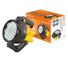 Фонарь прожекторный  19хLED аккумулятор 6В34*ч, подставка  SQ0350-0022  TDM