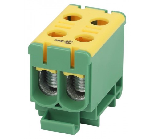 Клеммы силовые вводные КСВ  NO-224-139 двойная (KE66.3) 6-50 мм желтая/зеленая "PE"  Б0065578  ЭРА