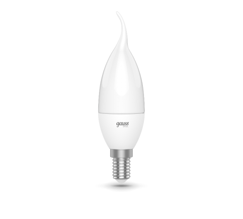 Лампа светодиодная Basic Свеча на ветру 5,5W 420lm 4100K E14 LED 1/10/50  1034126  Gauss