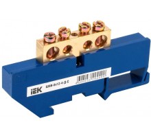 Шина N "ноль" на DIN-изоляторе ШНИ-8х12-4-Д-С  YNN10-812-4D-K07  IEK