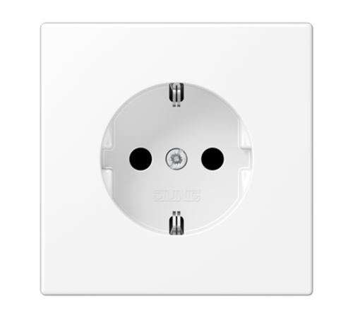 Розетка SCHUKO®; дюропласт; белый матовый   LS1520WWM  Jung