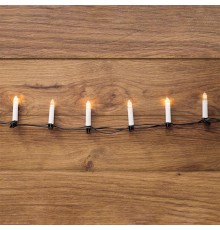 Гирлянда Свечи 6м, темно-зеленый ПВХ, 30 LED ТЕПЛЫЙ БЕЛЫЙ  303-084  NEON-NIGHT