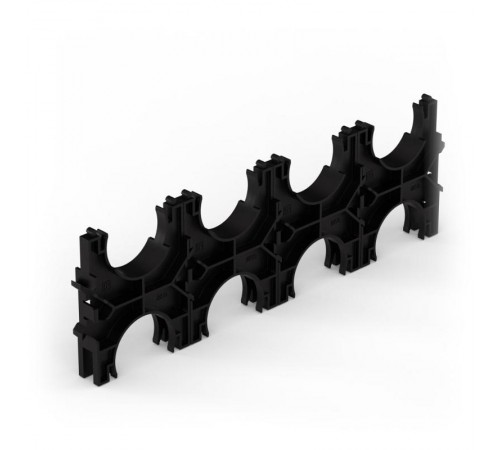 Кластер для двустенных труб d50 мм, четверной, двухсторонний (45 шт/кор)  PR13.02587  Промрукав