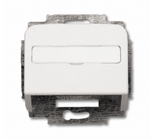 Плата центр. (корпус) с суппортом для комм. разъёмов и цоколей DCS, серия Reflex SI, цвет альп. белый  1724-0-1663   2CKA001724A1663  ABB