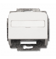 Плата центр. (корпус) с суппортом для комм. разъёмов и цоколей DCS, серия Reflex SI, цвет альп. белый  1724-0-1663   2CKA001724A1663  ABB