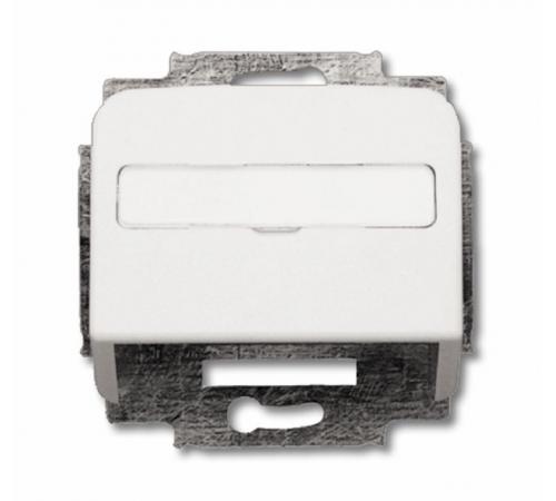 Плата центр. (корпус) с суппортом для комм. разъёмов и цоколей DCS, серия Reflex SI, цвет альп. белый  1724-0-1663   2CKA001724A1663  ABB