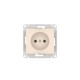 Glossa Бежевый Розетка без заземления, 16А, механизм, быстрозажимные клеммы  GSL000241S  SE