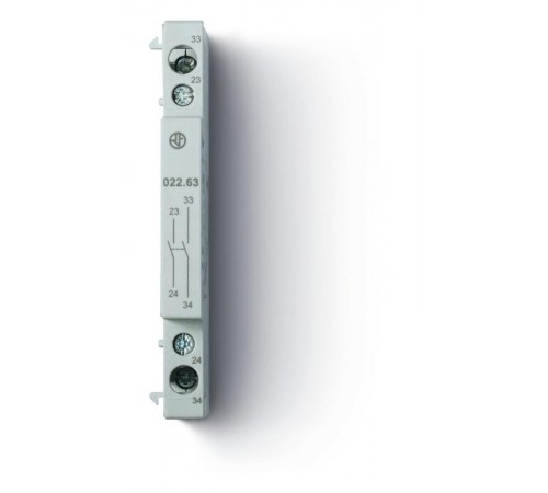 Модуль доп.контактов для 22.44, 22.64; 2NO 6А  02263  Finder