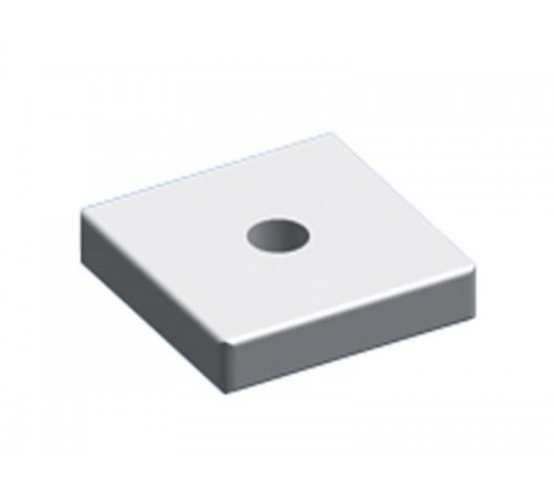 Гайка квадратная M6 20х20х4 (уп=10шт)  ZX229P10  ABB