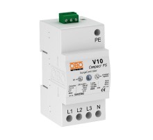 Устройства защиты от импульсных перенапряжений УЗИП для силовых сетей 3+NPE (Класс II+III) (V10 COMPACT-FS)  5093382  OBO Bettermann