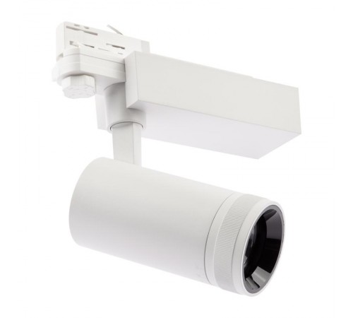 Светильник светодиодный трековый трёхфазный STR-30-99-40K-W20 регулируемый луч 4000K белый  Б0049784  ЭРА